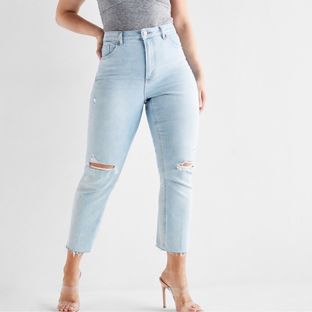 Express Women’s High Waisted Skinny Mom Jeans